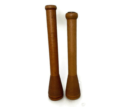 Antique Wood Textile Mill Bobbin Spools at Duckwells