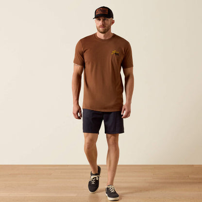 Ariat Men's  BBQ Smoke Classic Fit T-Shirt in Soft Silt