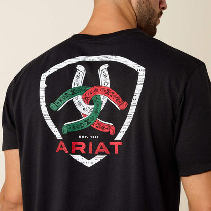 Ariat Men's Tres Herradauras Classic Fit T-Shirt in Black