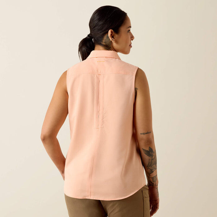 Ariat Women's Rebar Made Tough VentTEK DuraStretch Tank in Papaya Punch
