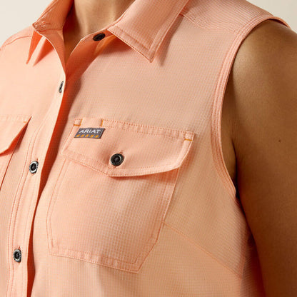 Ariat Women's Rebar Made Tough VentTEK DuraStretch Tank in Papaya Punch
