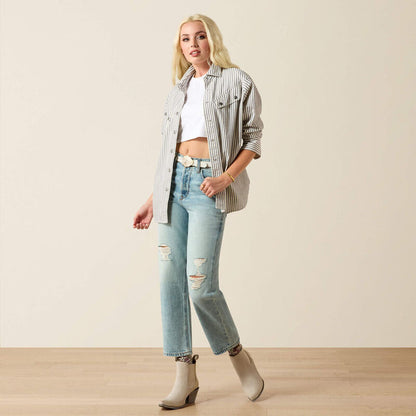 Ariat Women’s Ultra High Rise Tomboy Relaxed Straight Leg Jeans in Saratoga