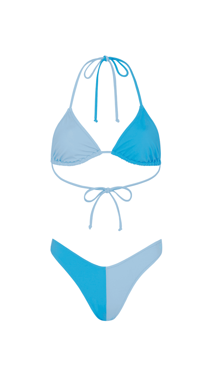 Ashlea Baker Trendy Two-Tone Bikini Bottom - swimwear