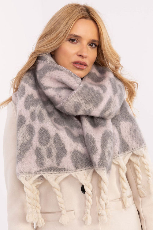 AT Animal Print Shawl for Women - Trendy Fashion Accessory pink one-size-fits-all - Scarves
