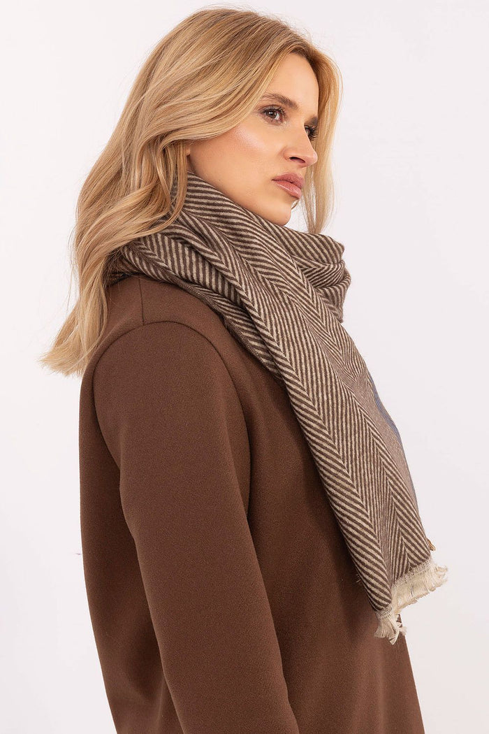 AT Striped Shawl for Women - Trendy Fashion Accessory - Scarves