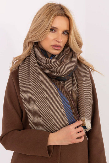 AT Striped Shawl for Women - Trendy Fashion Accessory - Scarves