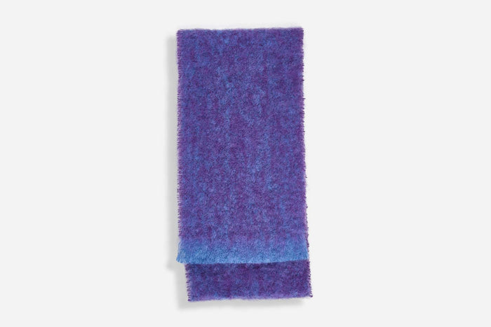 Aubergine Clash Mohair Scarf - Cushendale Woollen Mills