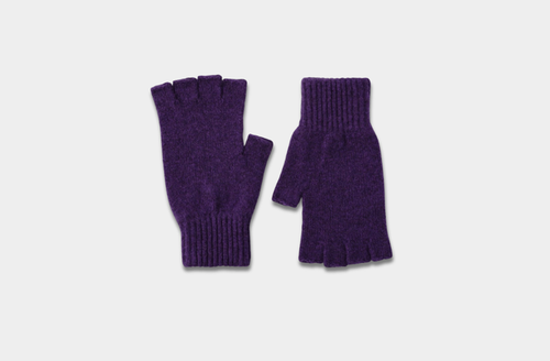 Aubergine Iona Fingerless Gloves