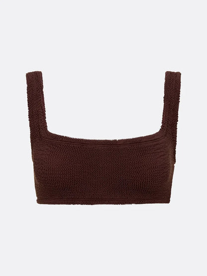 balboa bikini top - chocolate brown