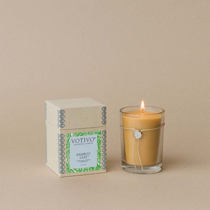 Bamboo Leaf Votivo Aromatic Candle