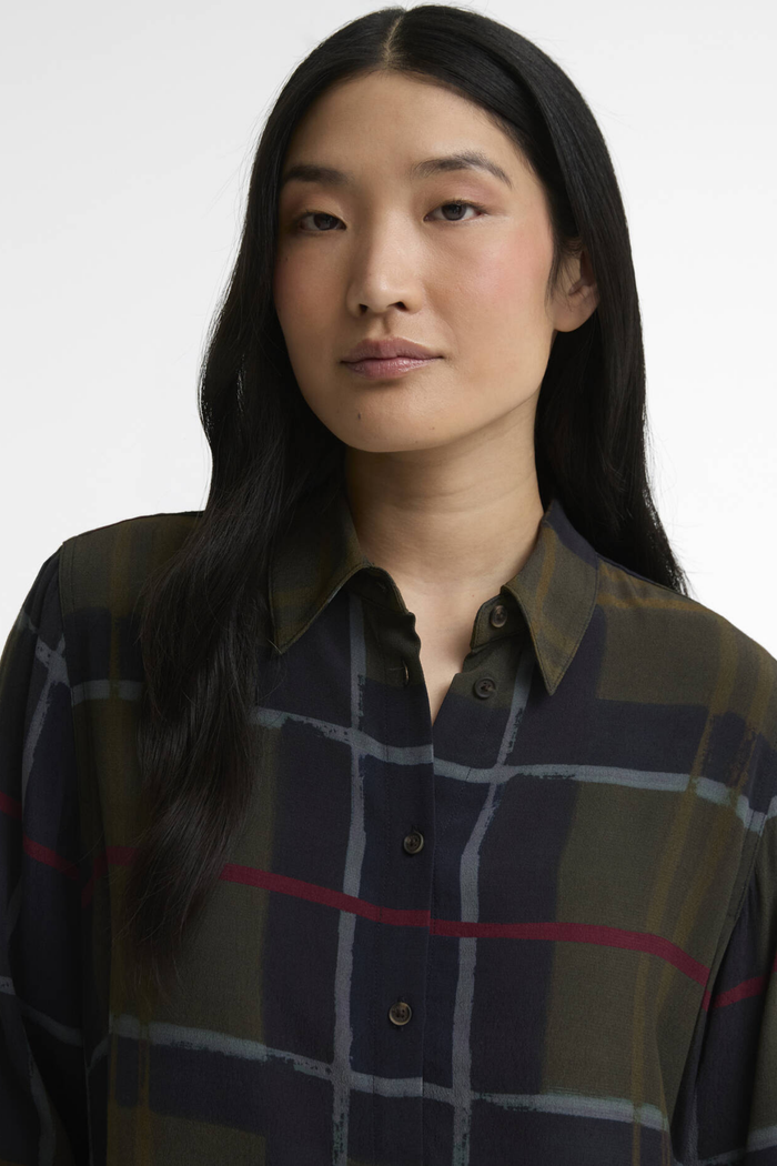 Barbour Kirklees Relaxed Shirt Shadow Classic Tartan LSH1769TN43 by Barbour Shop Barbour at Dotique