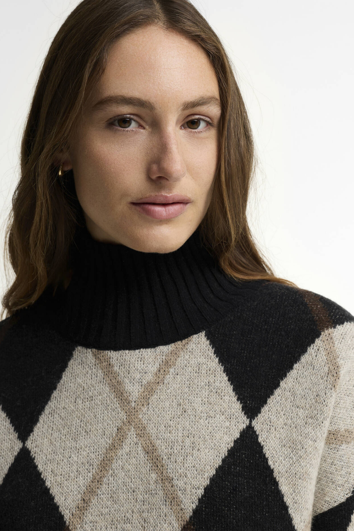 Barbour Marlow Argyle Wool Jumper Multi LKN1833MI11 by Barbour Shop Barbour at Dotique