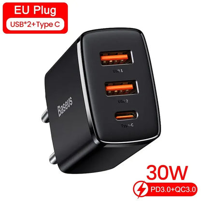 China / Type / 3 Ports 30W EU Plug