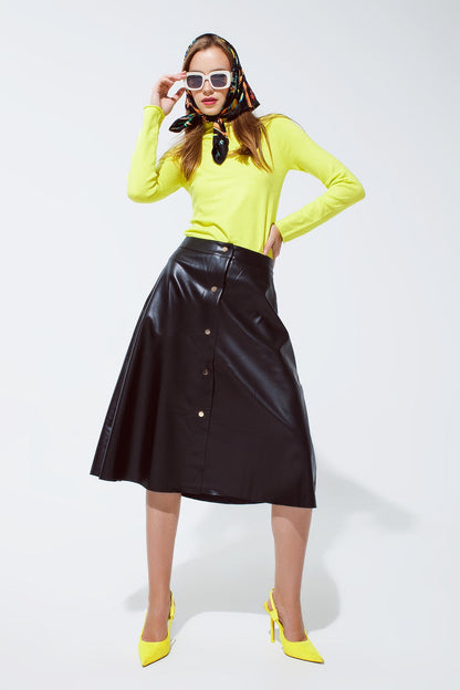 Basic lime Green fine knit bodycon sweater