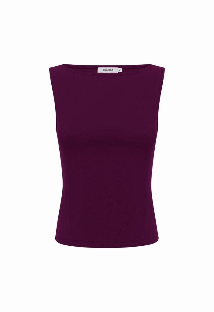 Bateau Tank Aubergine