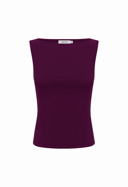 Bateau Tank Aubergine