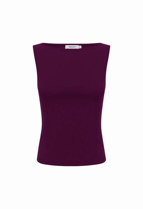 Bateau Tank Aubergine