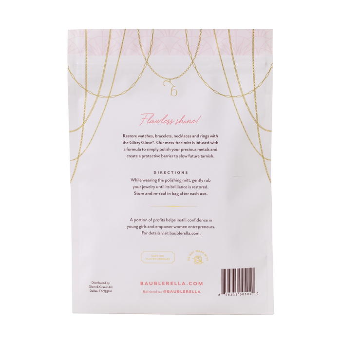 Baublerella Glitzy Glove Anit-Tarnish Jewelry Polishing Mitt