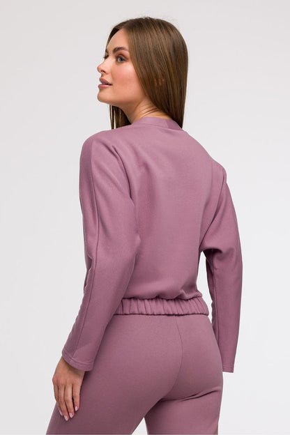 BeWear Long Sleeves Versatile Wrap Sweatshirt Top - Sweaters