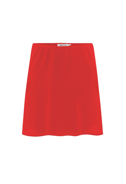Bias Mini Skirt Pomodoro Silk