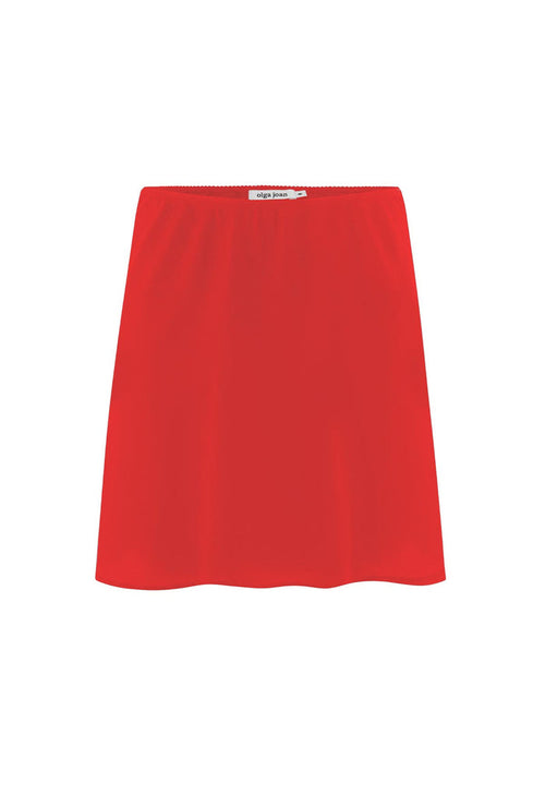 Bias Mini Skirt Pomodoro Silk