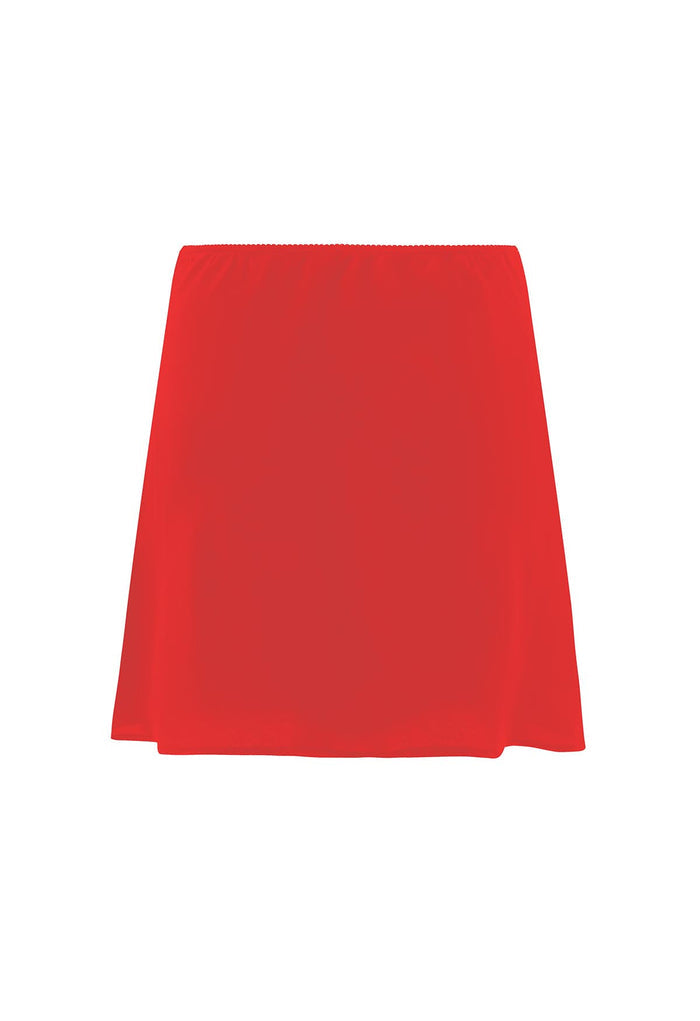 Bias Mini Skirt Pomodoro Silk