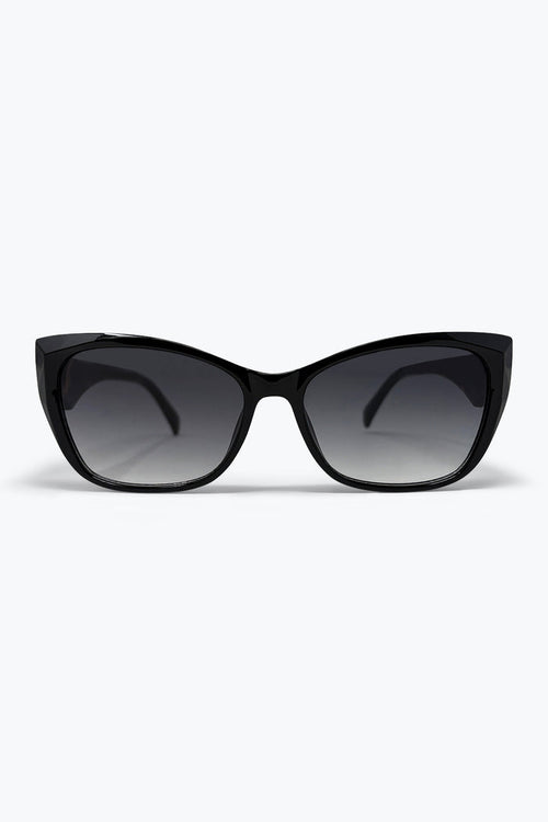 Black Cat Eye Thick Frame Gradient Lens Sunglasses