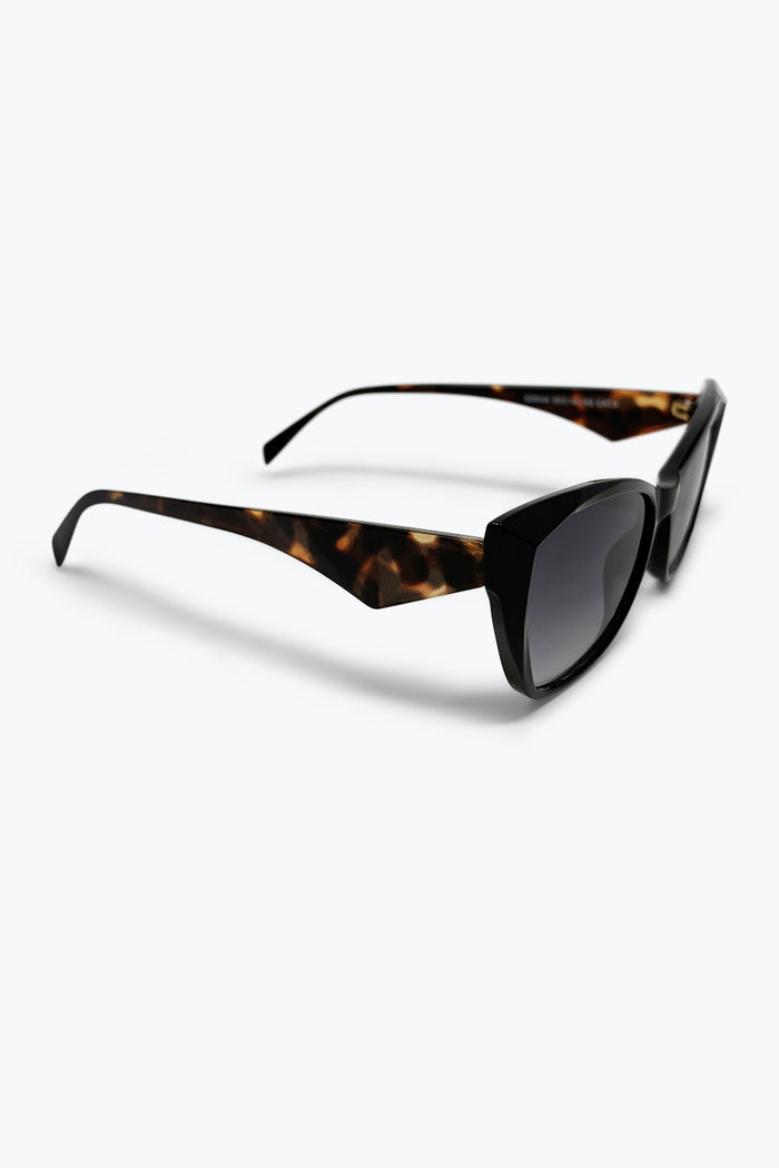 Black Cat Eye Thick Frame Gradient Lens Sunglasses