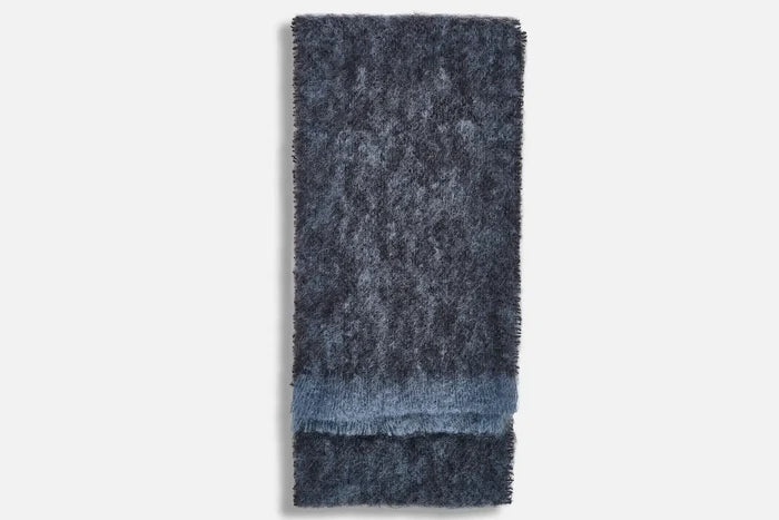 Black Clash Mohair Scarf - Cushendale Woollen Mills