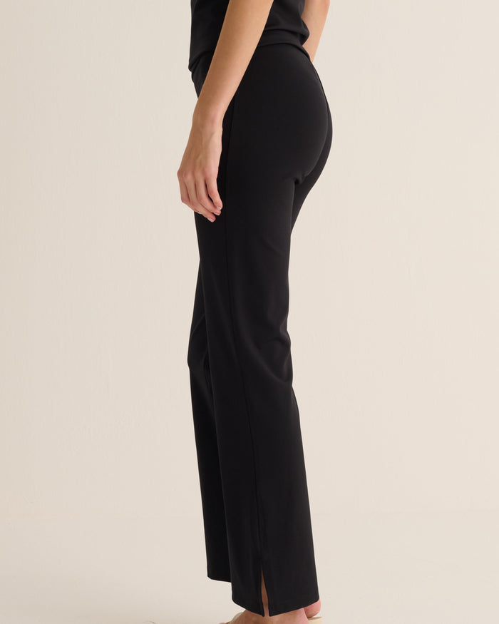 Black Soft Sculpt Hi-Stretch Kick Flare Leggings - Loungewear