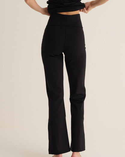 Black Soft Sculpt Hi-Stretch Kick Flare Leggings - Loungewear