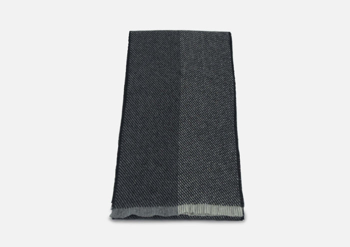 Black Uisce Lambswool Scarf - Cushendale Woollen Mills