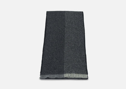 Black Uisce Lambswool Scarf - Cushendale Woollen Mills