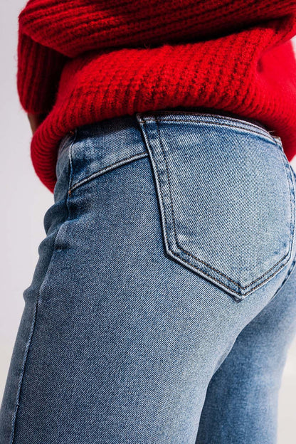 Bleached push up jeans - Denim