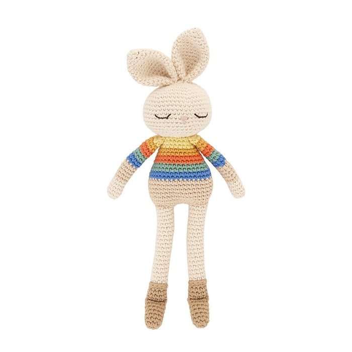 Bonnie Bunny Crochet Toy - Rainbow stripe One Size - Stuffed Animals
