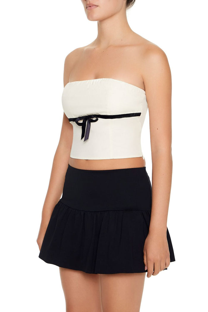 Bow Cropped Tube Top