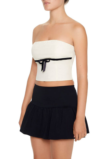 Bow Cropped Tube Top