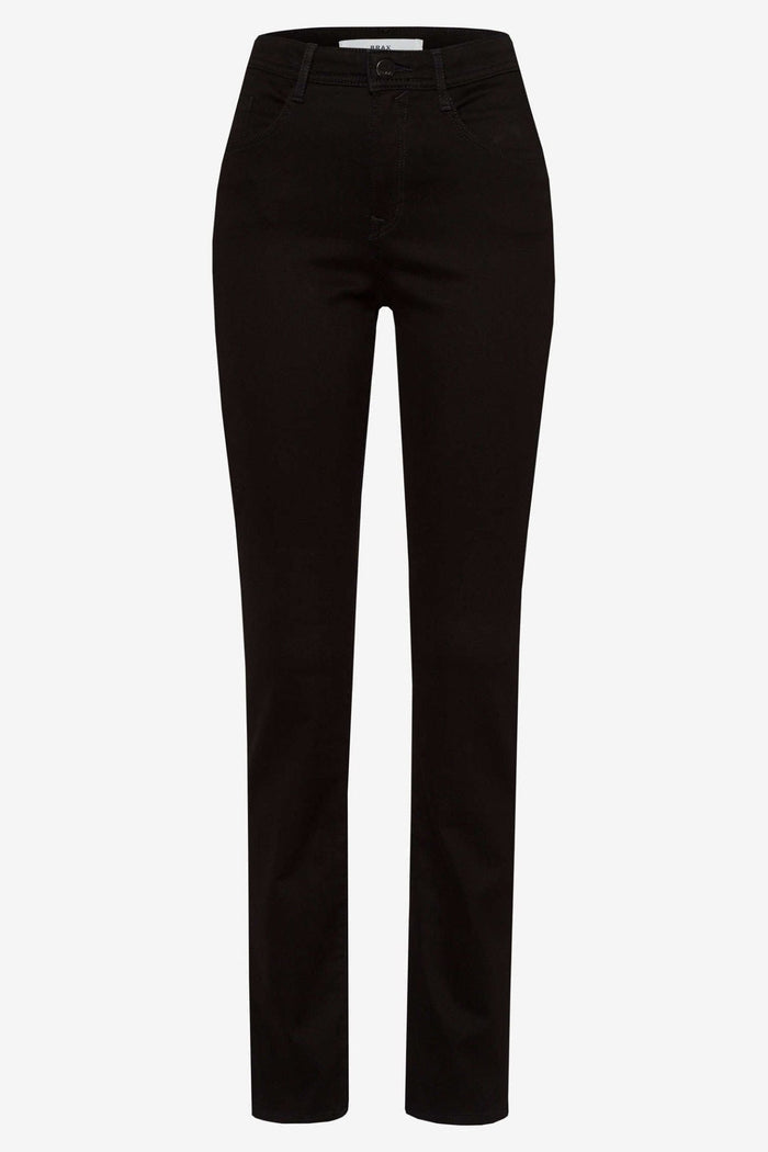 Brax Mary 71-1707 02 Black Regular Fit Straight Leg Jeans - Dotique Chesterfield