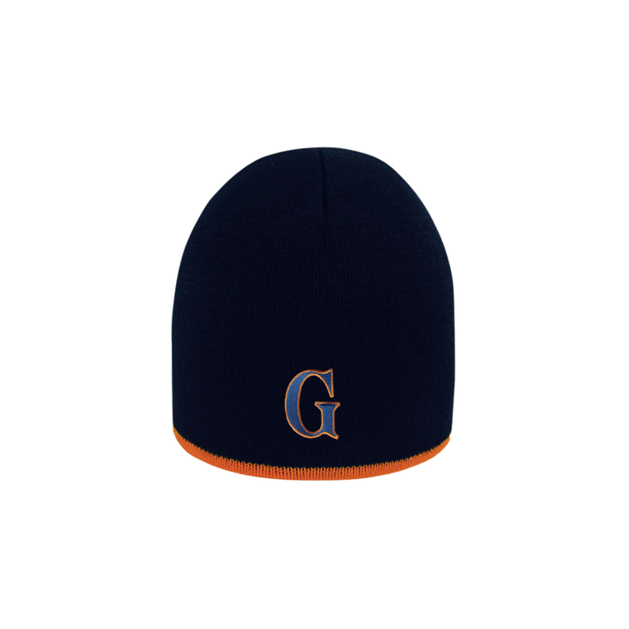 Bright Stripe Knit Beanie with Contrast Edge - G