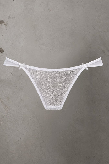 Brooke Mesh Knicker White - SIze M | Archive Sample