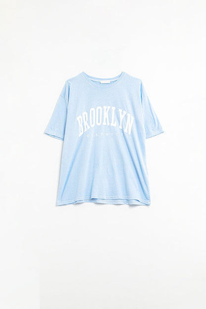 Brooklyn t shirt in blue - top