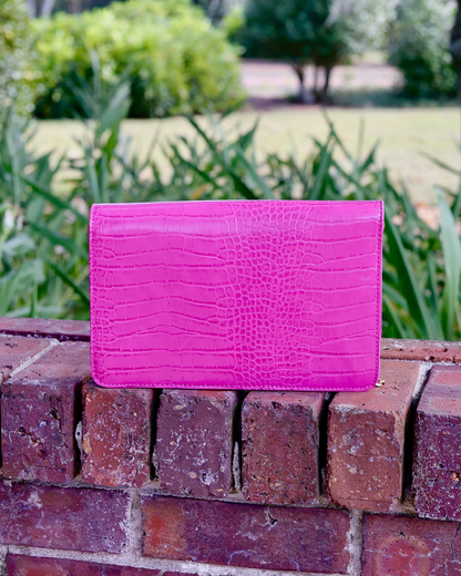Bryn Clutch Crossbody - Hot Pink