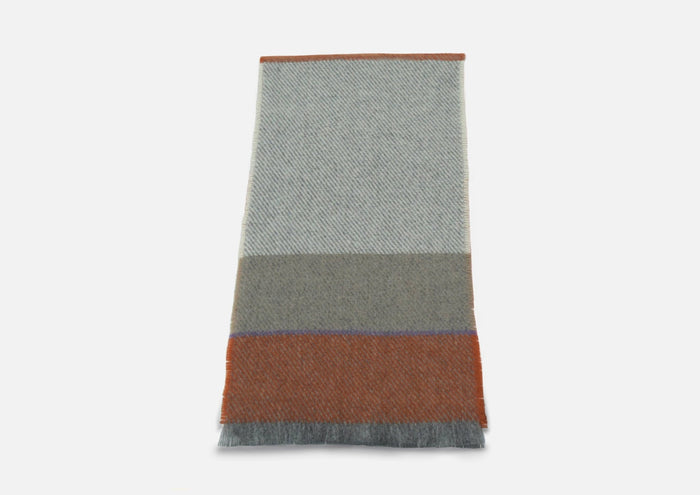 Burnt Orange Bahana Lambswool Scarf - Cushendale Woollen Mills