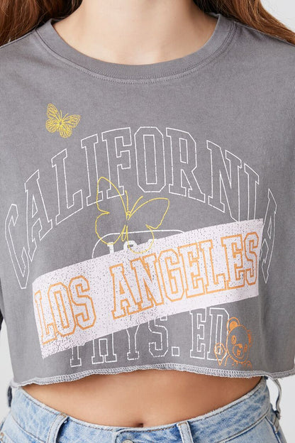 California Graphic Cropped Tee