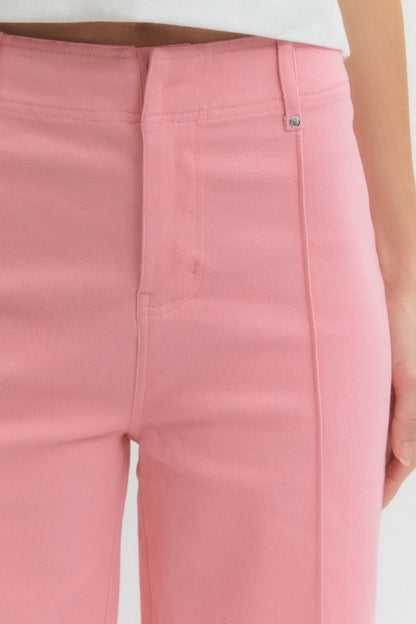 Can't Go Wrong Seam Wide Leg Pink Pant