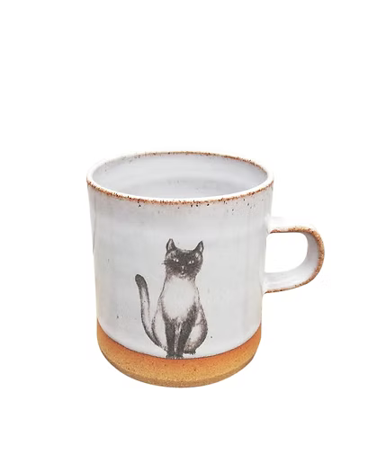 Cat Handthrown Espresso Cup