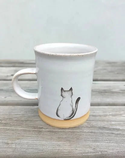 Cat Handthrown Mug - Cushendale Woollen Mills