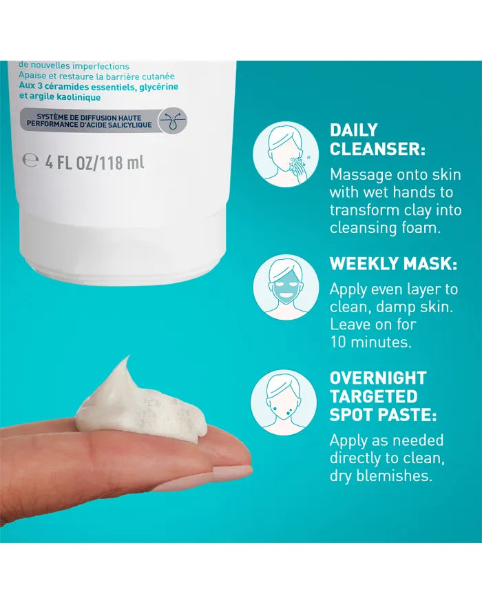Cerave Blemish Clay-to-Foam Cleanser 118ml