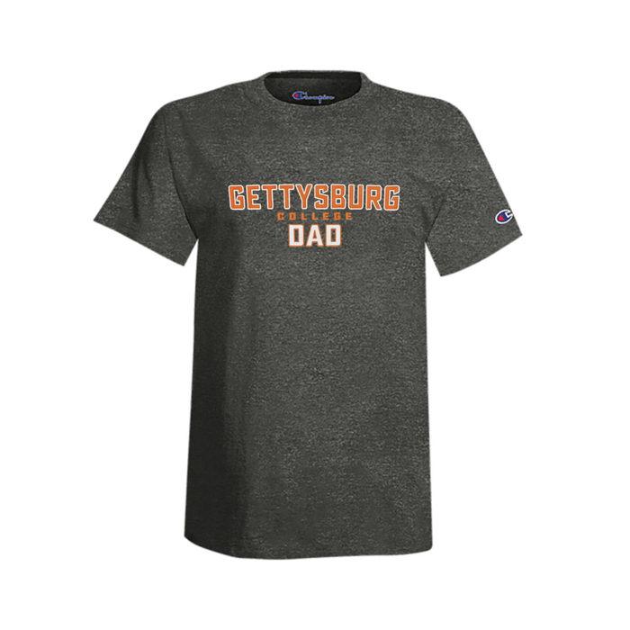 Champion Short Sleeve Grey Tee - Gettysburg College Dad