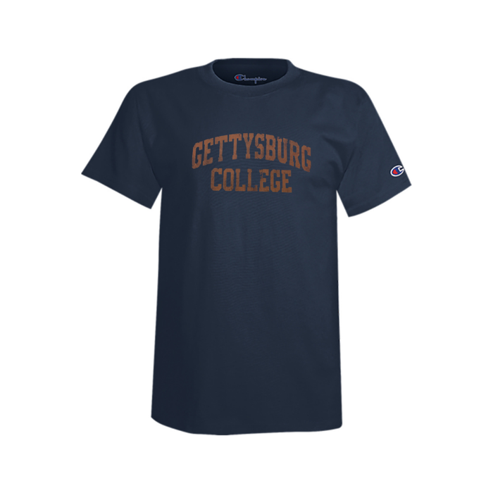 Champion Short Sleeve Navy Tee - Gettysburg College